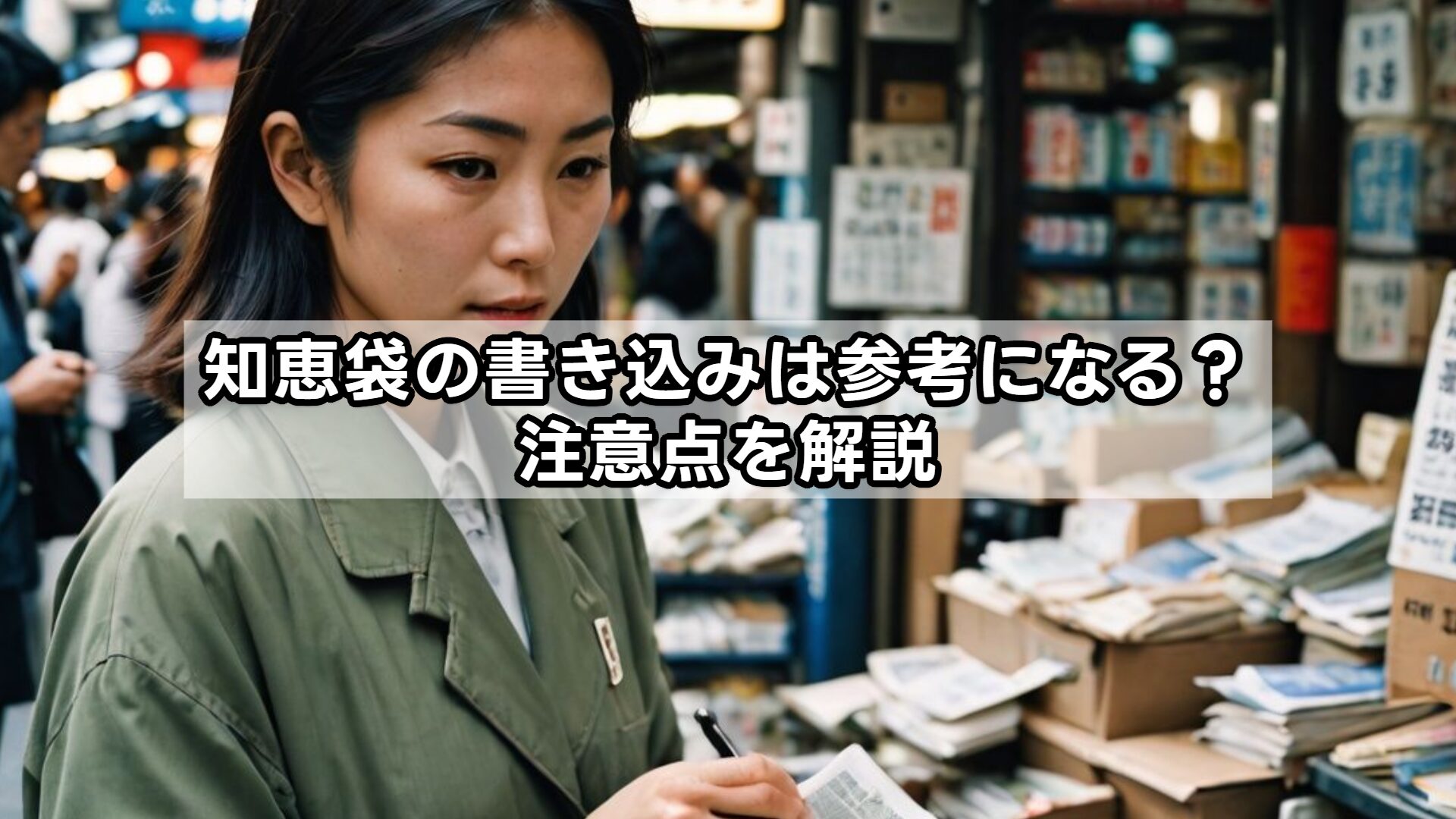 知恵袋の書き込みは参考になる？注意点を解説