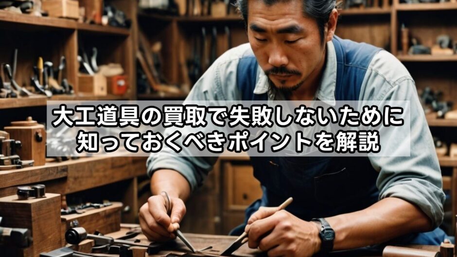 大工道具の買取で失敗しないために知っておくべきポイントを解説