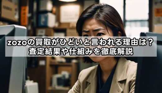zozoの買取がひどいと言われる理由は？査定結果や仕組みを徹底解説