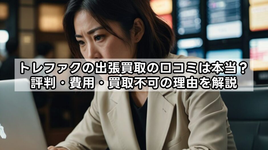 トレファクの出張買取の口コミは本当？評判・費用・買取不可の理由を解説