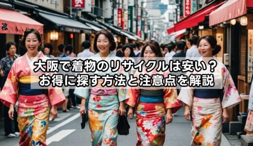 大阪で着物のリサイクルは安い？お得に探す方法と注意点を解説