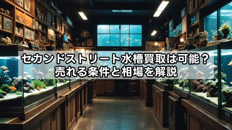 セカンドストリート水槽買取は可能？売れる条件と相場を解説