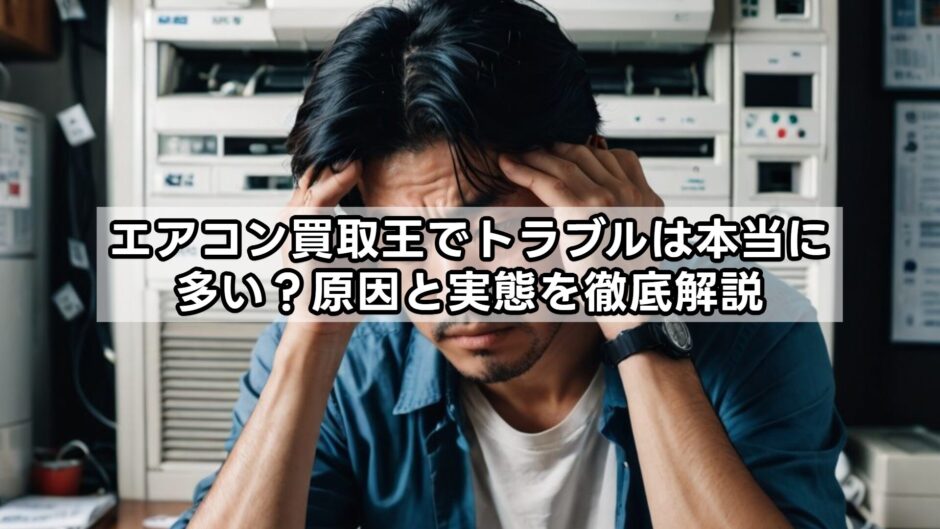 エアコン買取王でトラブルは本当に多い？原因と実態を徹底解説