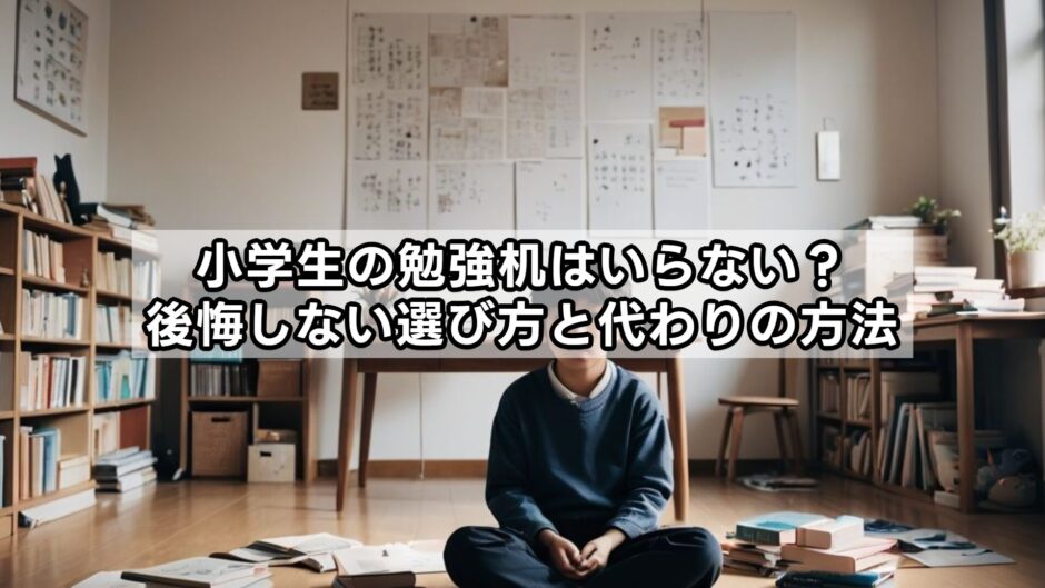 小学生の勉強机はいらない？後悔しない選び方と代わりの方法