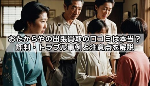 おたからやの出張買取の口コミは本当？評判・トラブル事例と注意点を解説