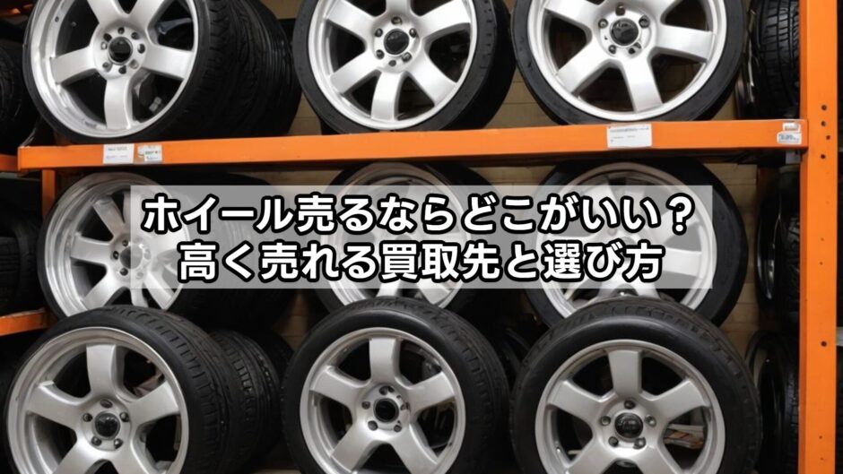 ホイール売るならどこがいい？高く売れる買取先と選び方