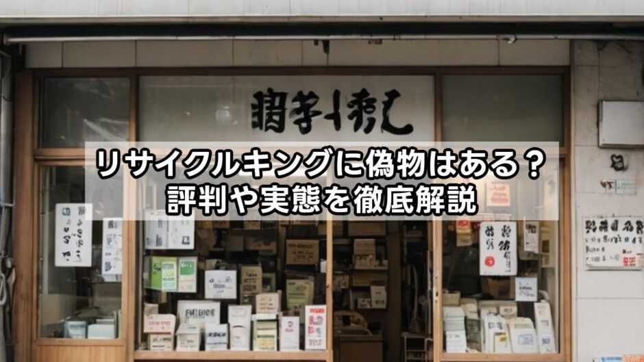 リサイクルキングに偽物はある？評判や実態を徹底解説