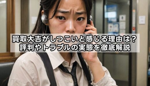 買取大吉がしつこいと感じる理由は？評判やトラブルの実態を徹底解説