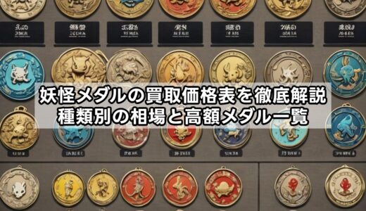 妖怪メダルの買取価格表を徹底解説｜種類別の相場と高額メダル一覧