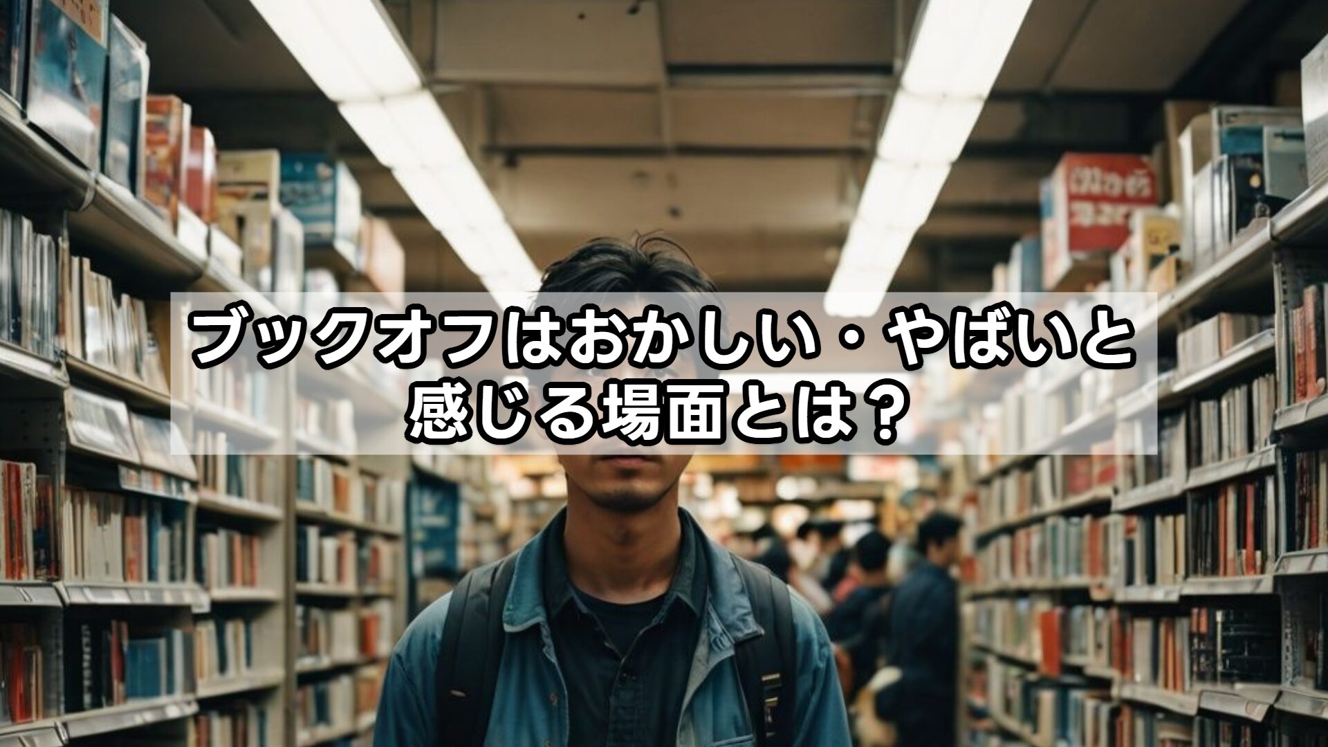ブックオフはおかしい・やばいと感じる場面とは?