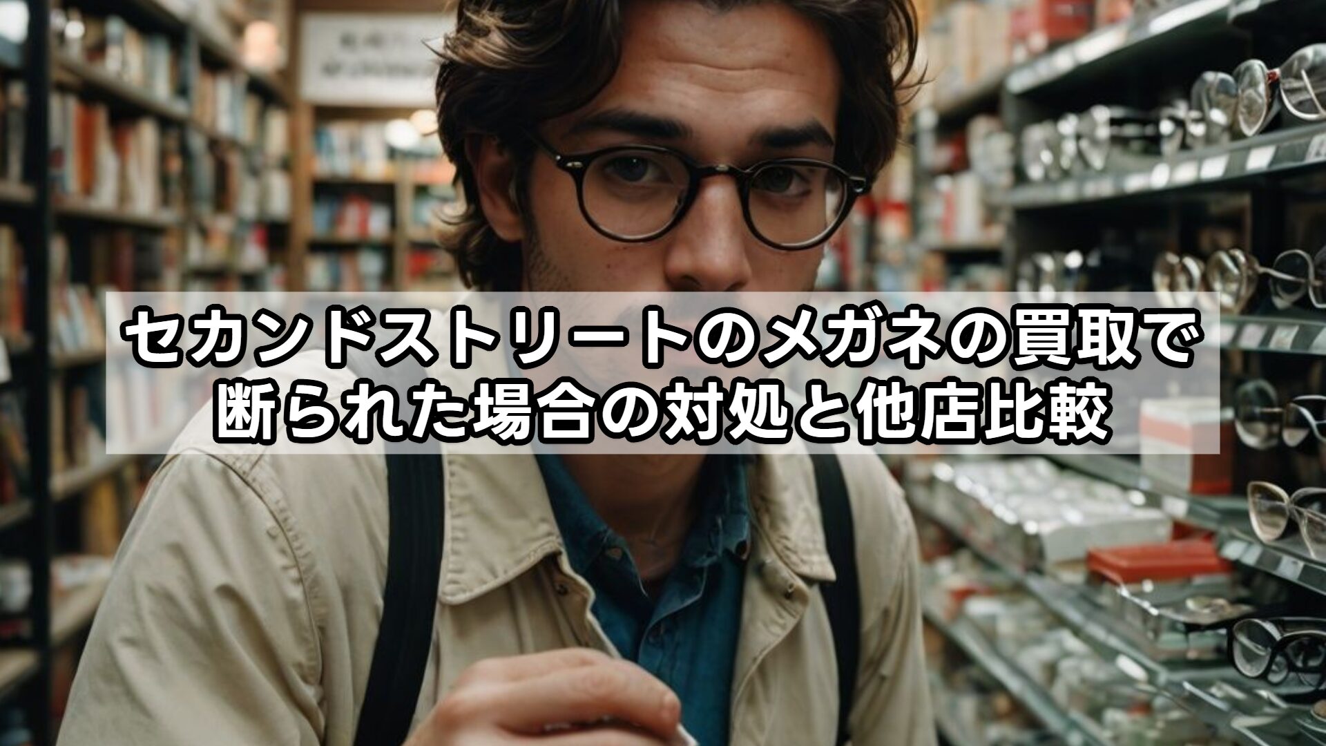 セカンドストリートのメガネの買取で断られた場合の対処と他店比較