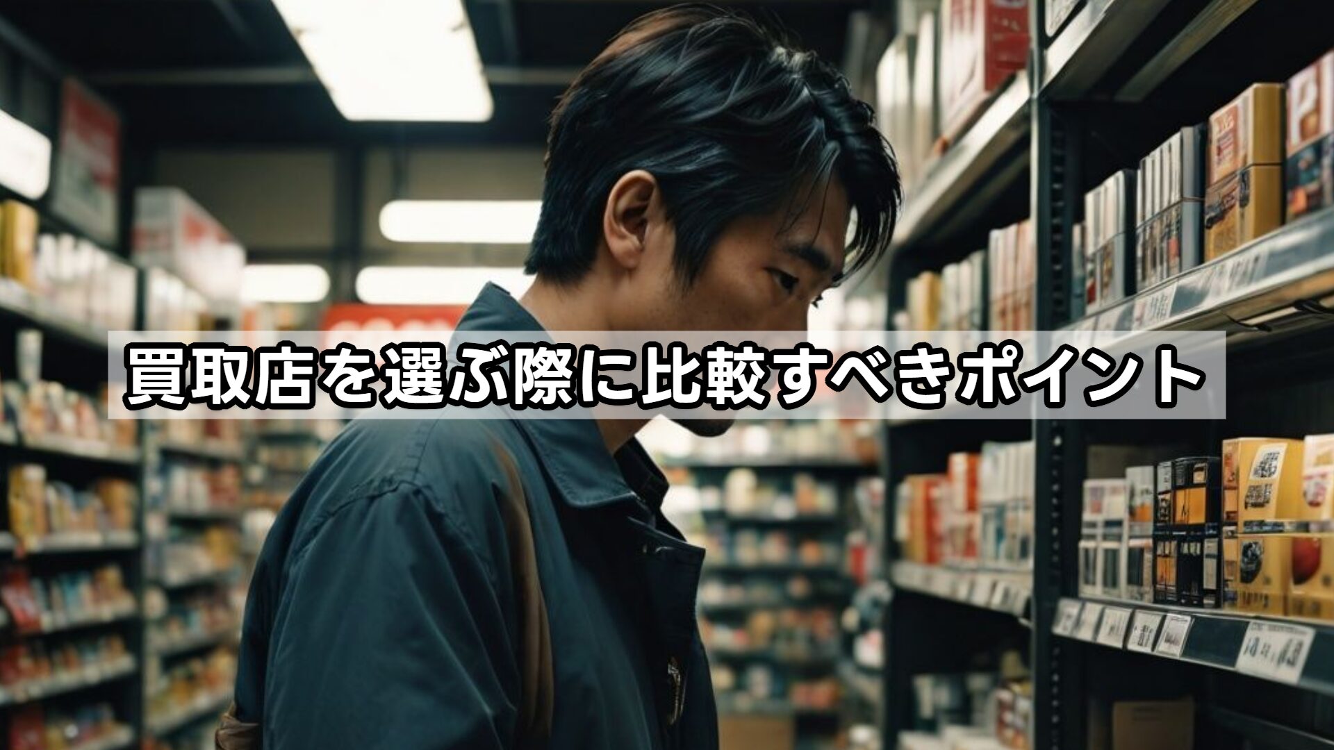 買取店を選ぶ際に比較すべきポイント