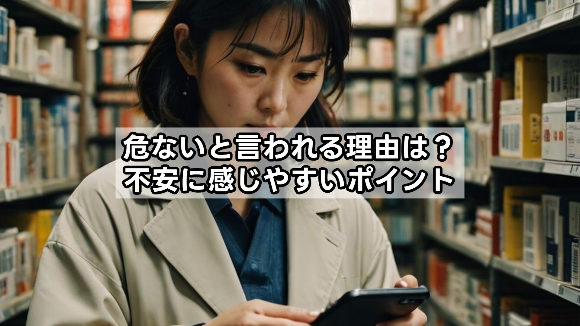 危ないと言われる理由は？不安に感じやすいポイント