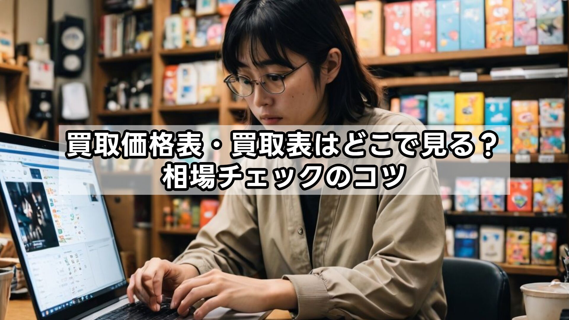 買取価格表・買取表はどこで見る？相場チェックのコツ