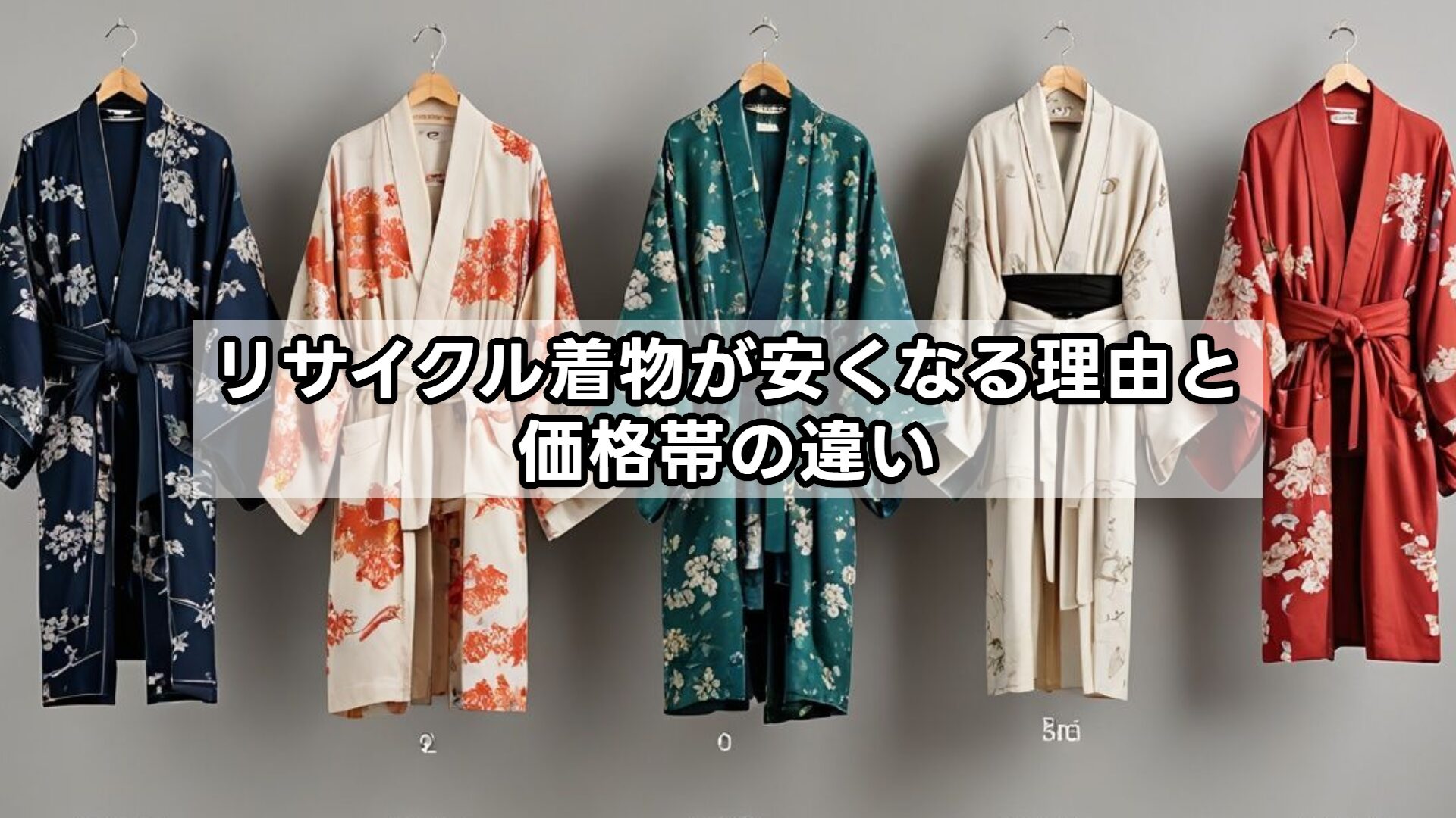 リサイクル着物が安くなる理由と価格帯の違い