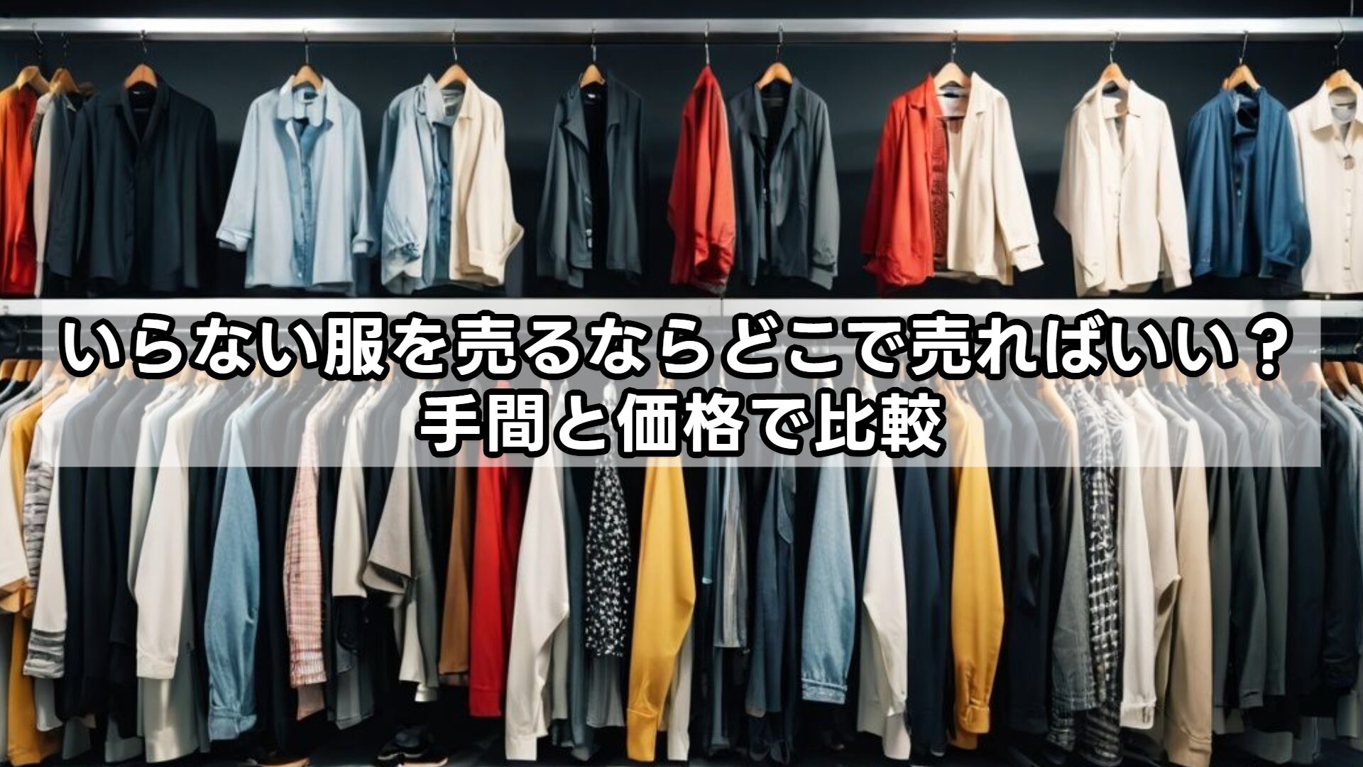 いらない服を売るならどこで売ればいい?手間と価格で比較