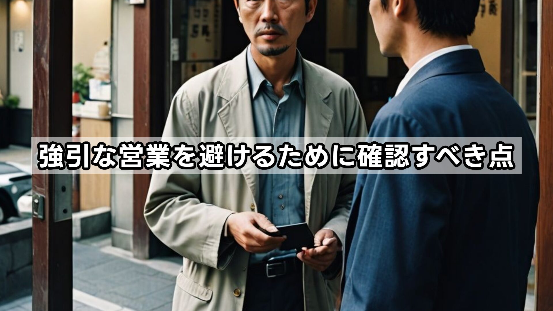 強引な営業を避けるために確認すべき点