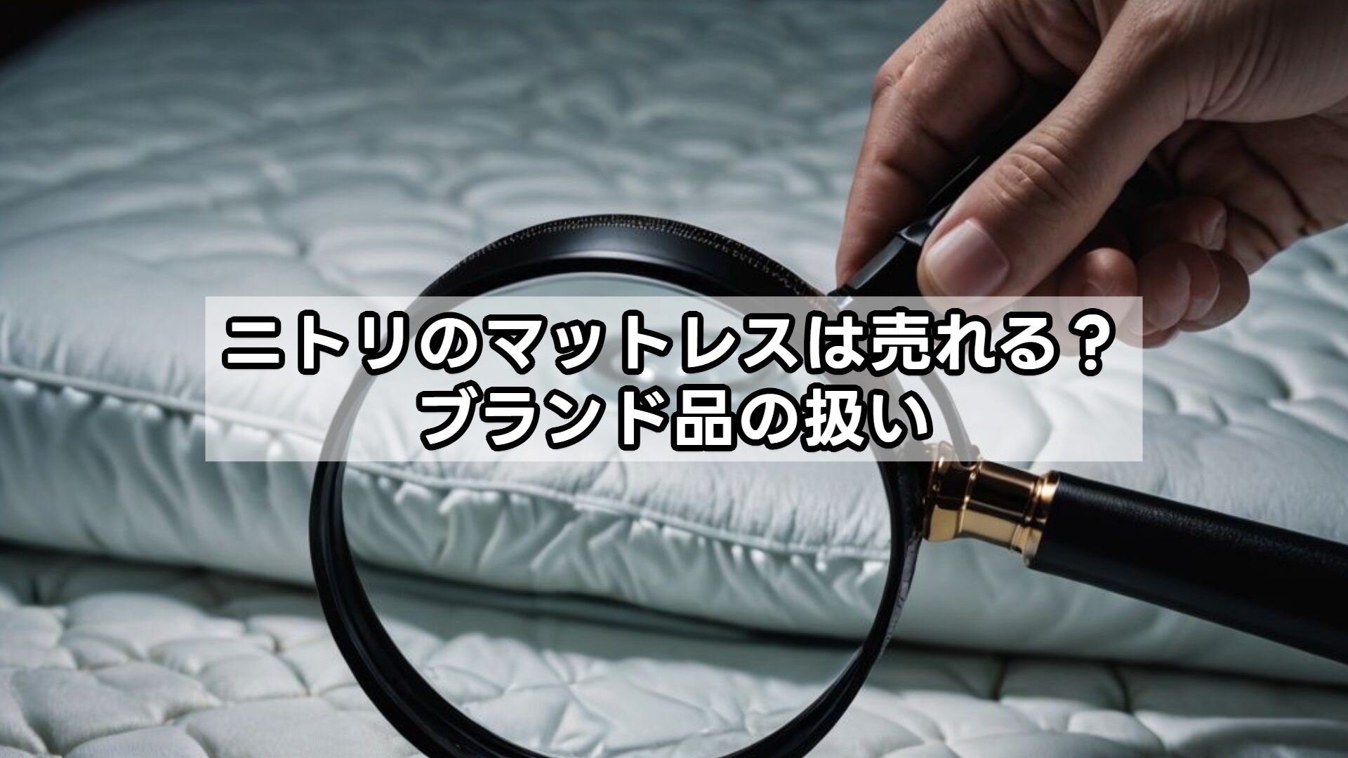 ニトリのマットレスは売れる？ブランド品の扱い