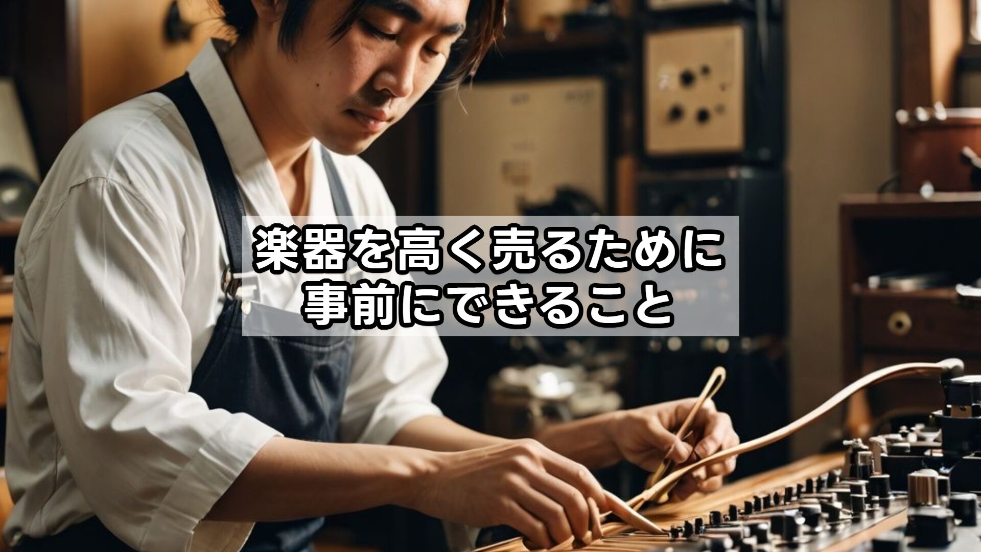 楽器を高く売るために事前にできること