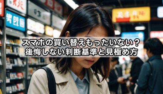 スマホの買い替えもったいない？後悔しない判断基準と見極め方