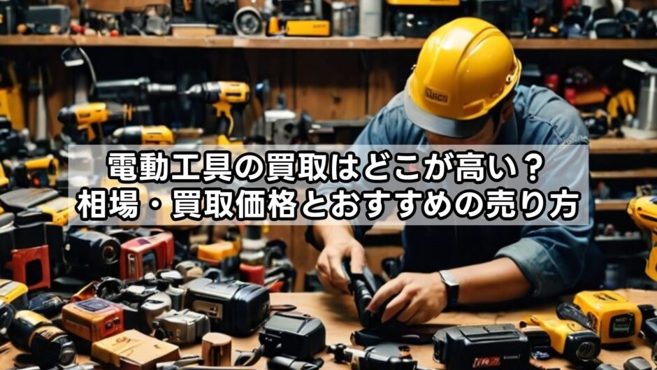 電動工具の買取はどこが高い？相場・買取価格とおすすめの売り方