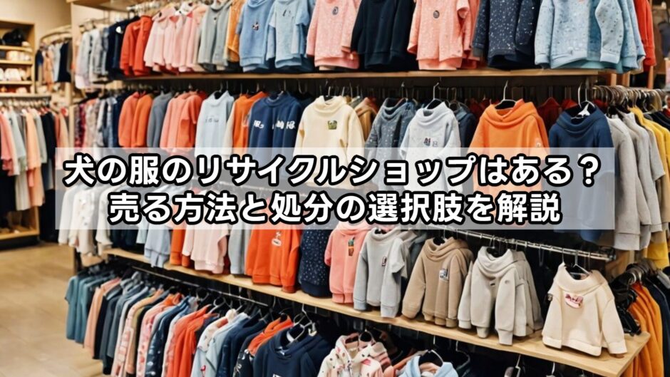 犬の服のリサイクルショップはある？売る方法と処分の選択肢を解説