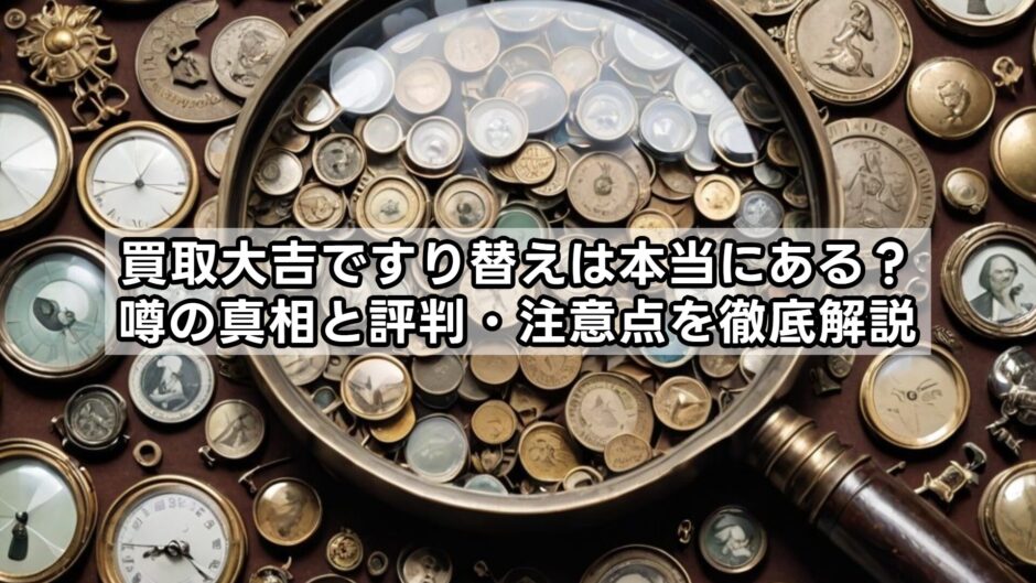買取大吉ですり替えは本当にある？噂の真相と評判・注意点を徹底解説
