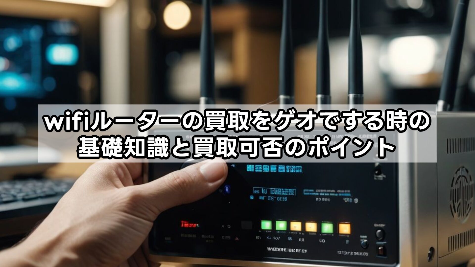 wifiルーターの買取をゲオでする時の基礎知識と買取可否のポイント