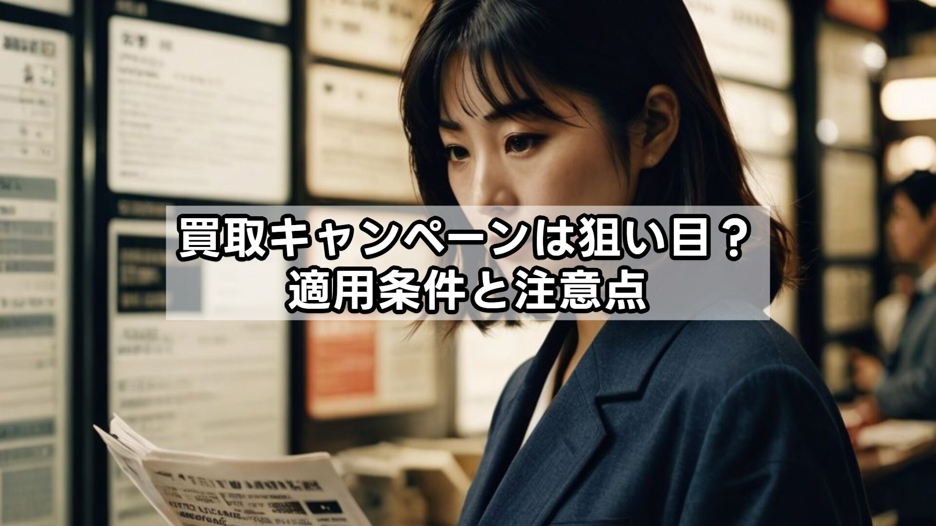 買取キャンペーンは狙い目？適用条件と注意点