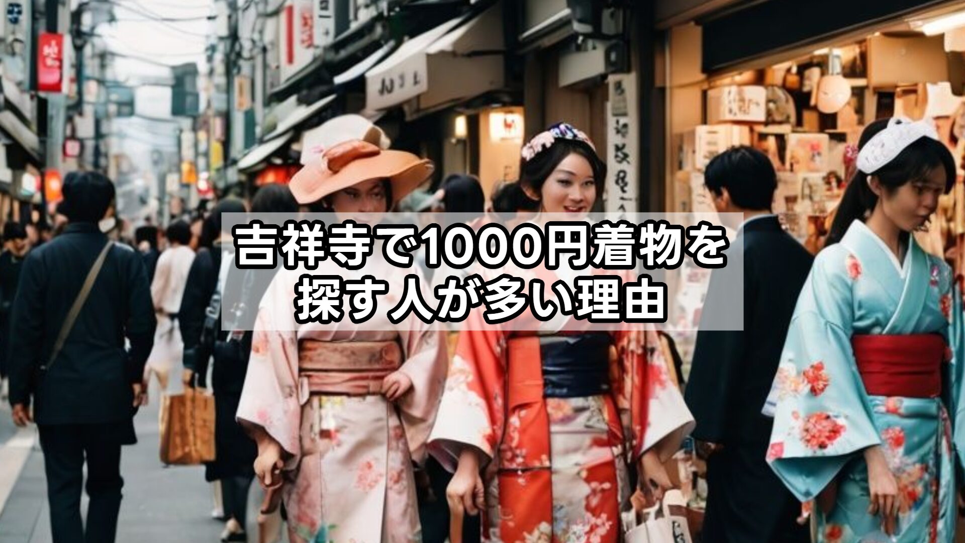 吉祥寺で1000円着物を探す人が多い理由