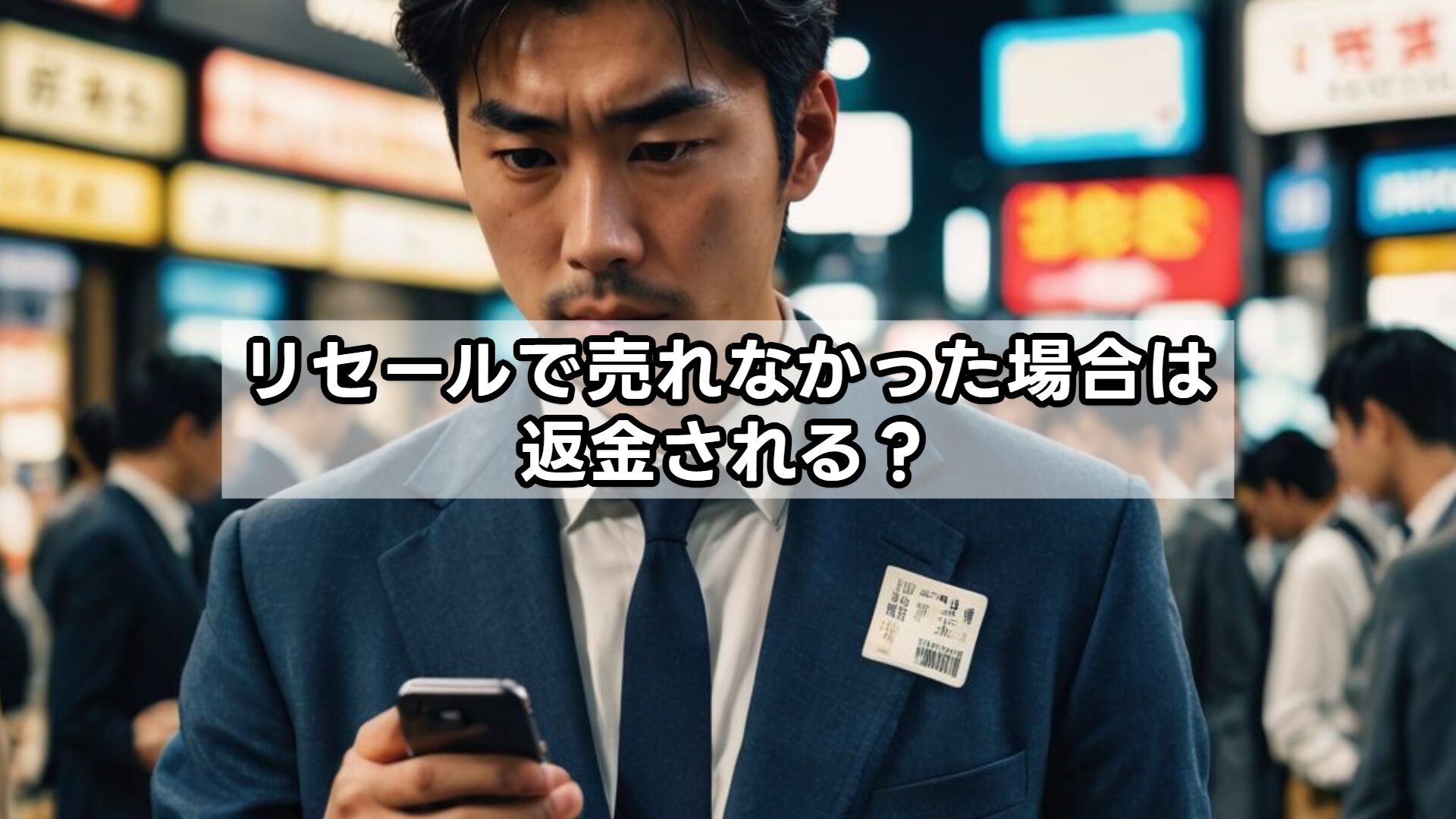 リセールで売れなかった場合は返金される？