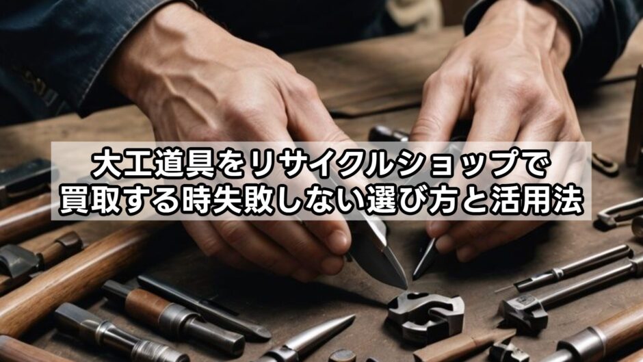 大工道具をリサイクルショップで買取する時失敗しない選び方と活用法