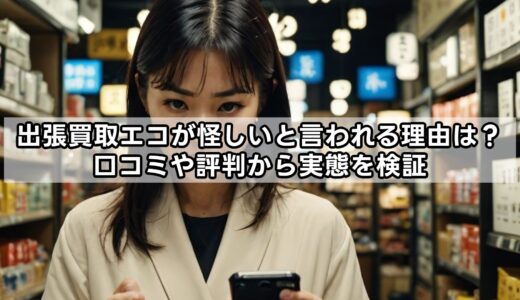 出張買取エコが怪しいと言われる理由は？口コミや評判から実態を検証