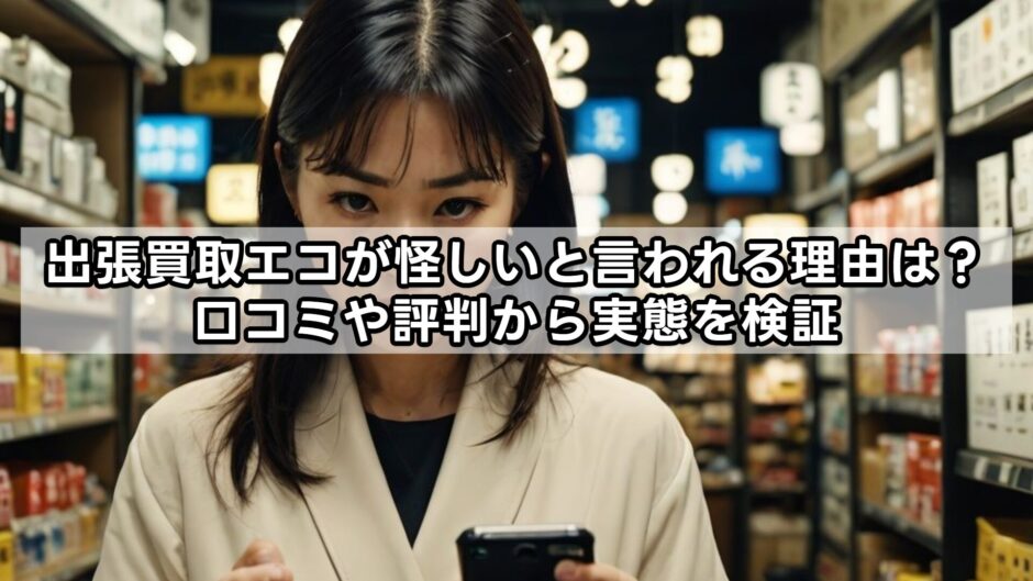 出張買取エコが怪しいと言われる理由は？口コミや評判から実態を検証