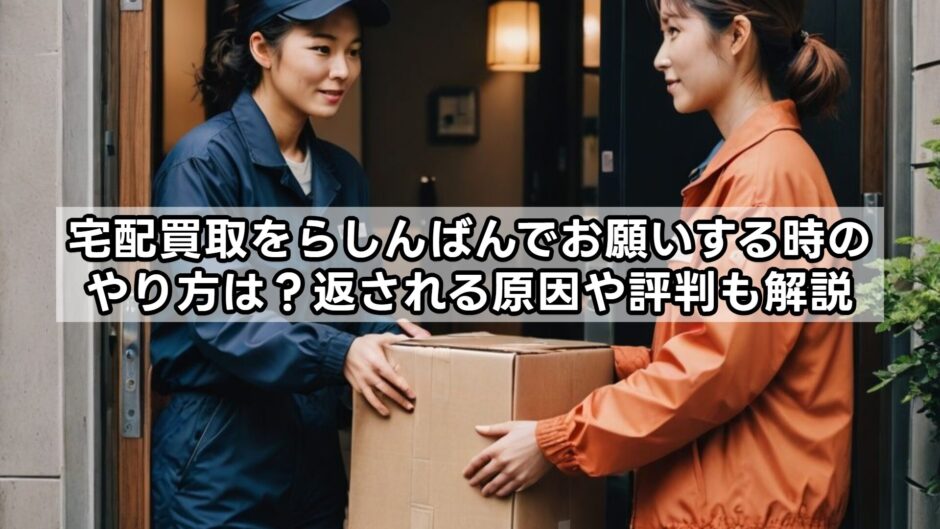 宅配買取をらしんばんでお願いする時のやり方は？返される原因や評判も解説