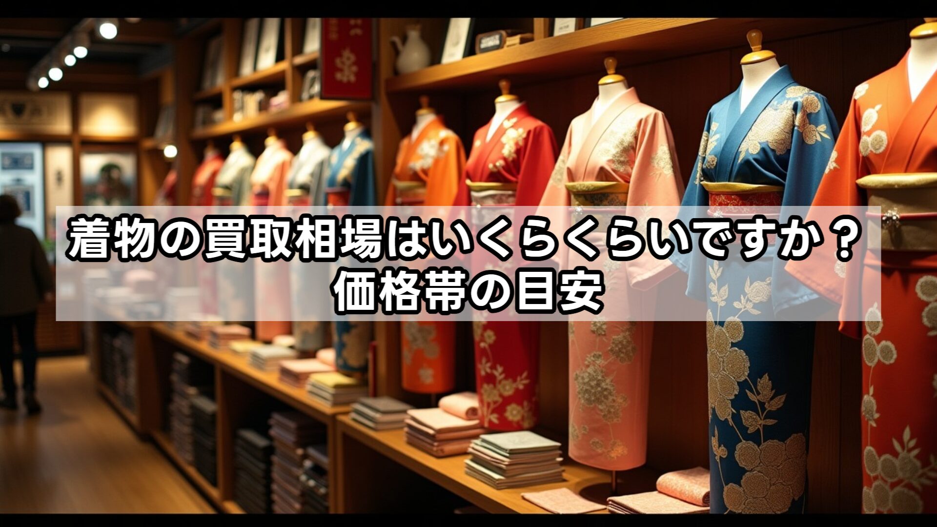 着物の買取相場はいくらくらいですか？価格帯の目安
