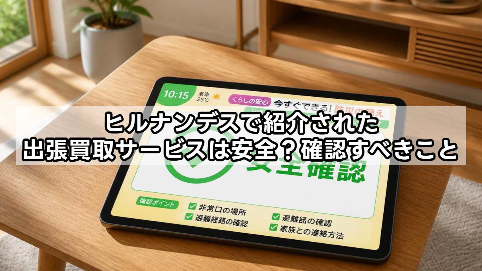 ヒルナンデスで紹介された出張買取サービスは安全？確認すべきこと