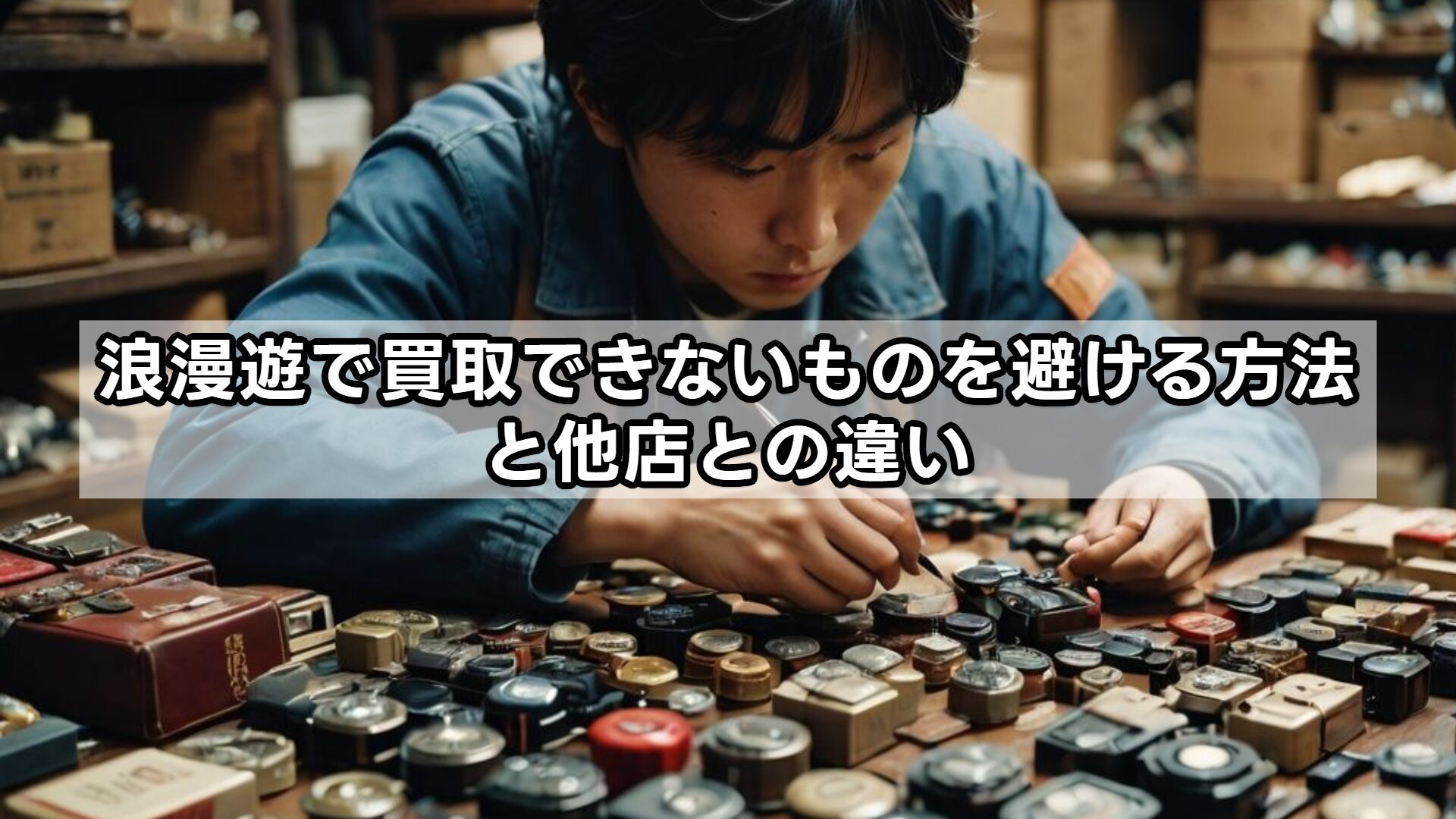 浪漫遊で買取できないものを避ける方法と他店との違い