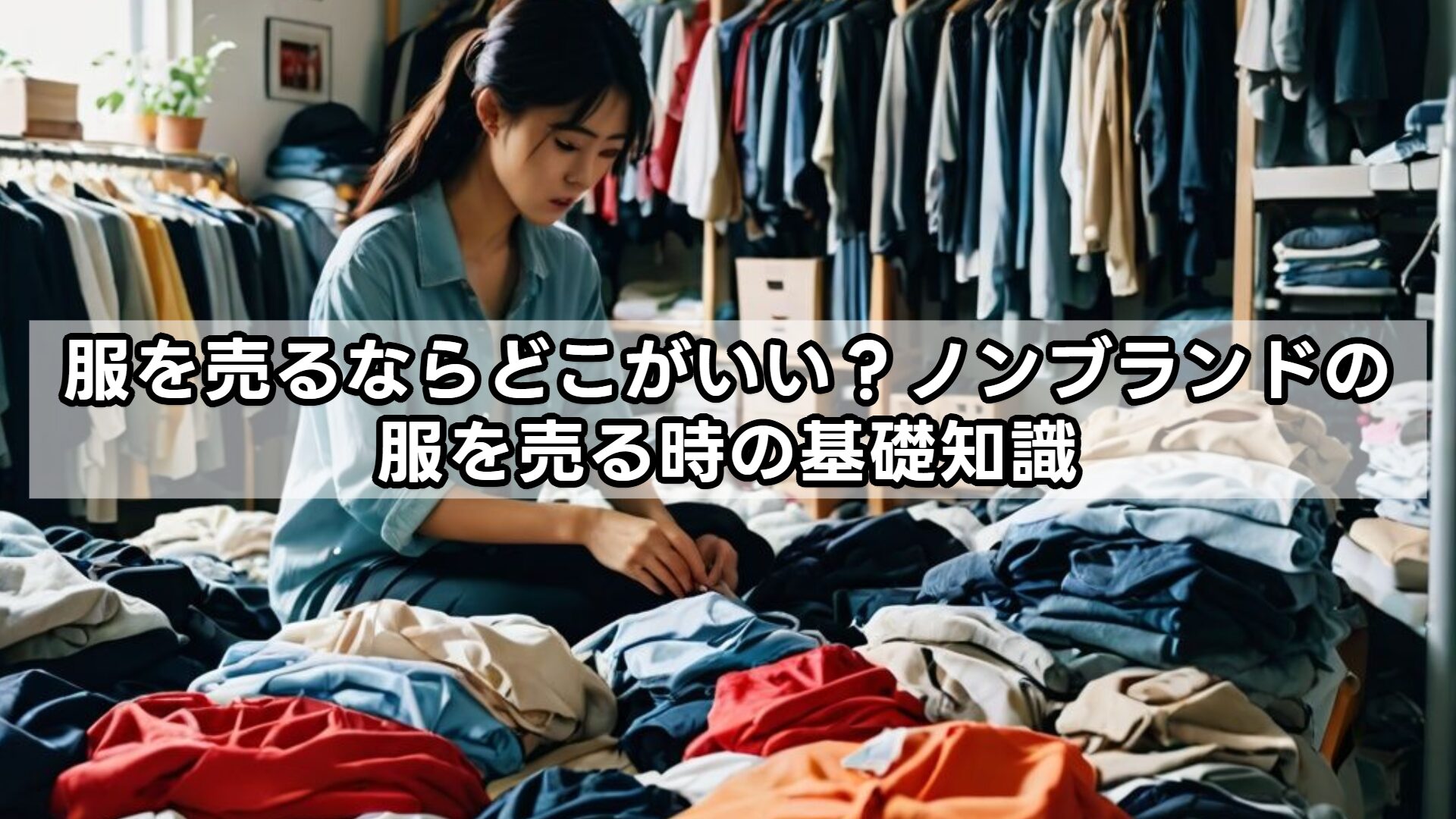 服を売るならどこがいい？ノンブランドの服を売る時の基礎知識