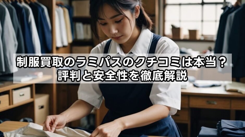制服買取のラミパスのクチコミは本当？評判と安全性を徹底解説