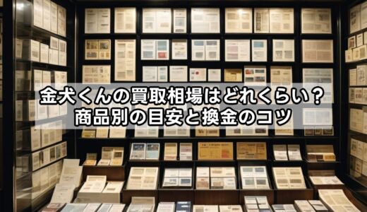 金犬くんの買取相場はどれくらい？商品別の目安と換金のコツ