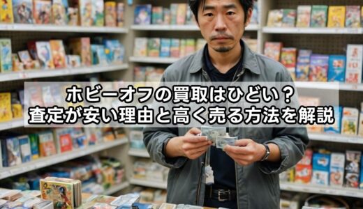 ホビーオフの買取はひどい？査定が安い理由と高く売る方法を解説