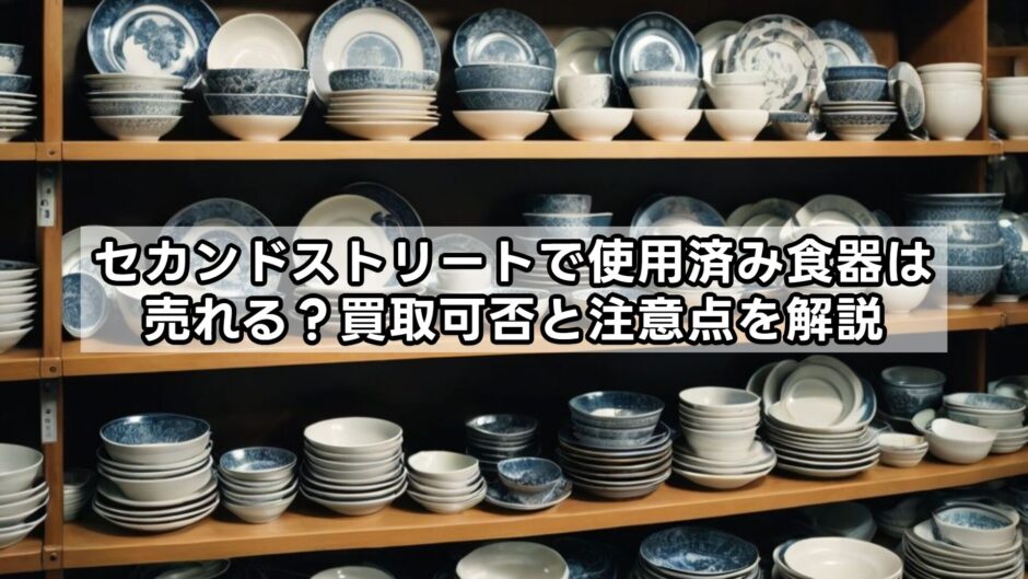セカンドストリートで使用済み食器は売れる？買取可否と注意点を解説