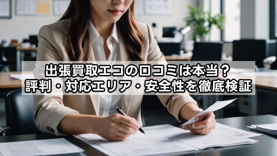 出張買取エコの口コミは本当？評判・対応エリア・安全性を徹底検証