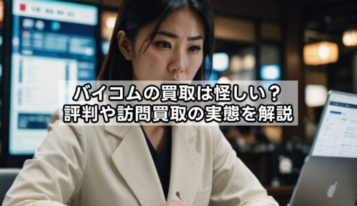 バイコムの買取は怪しい？評判や訪問買取の実態を解説