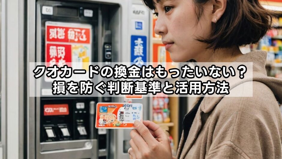 クオカードの換金はもったいない？損を防ぐ判断基準と活用方法