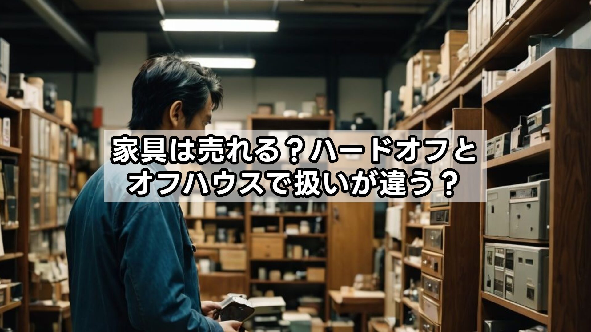 家具は売れる？ハードオフとオフハウスで扱いが違う？