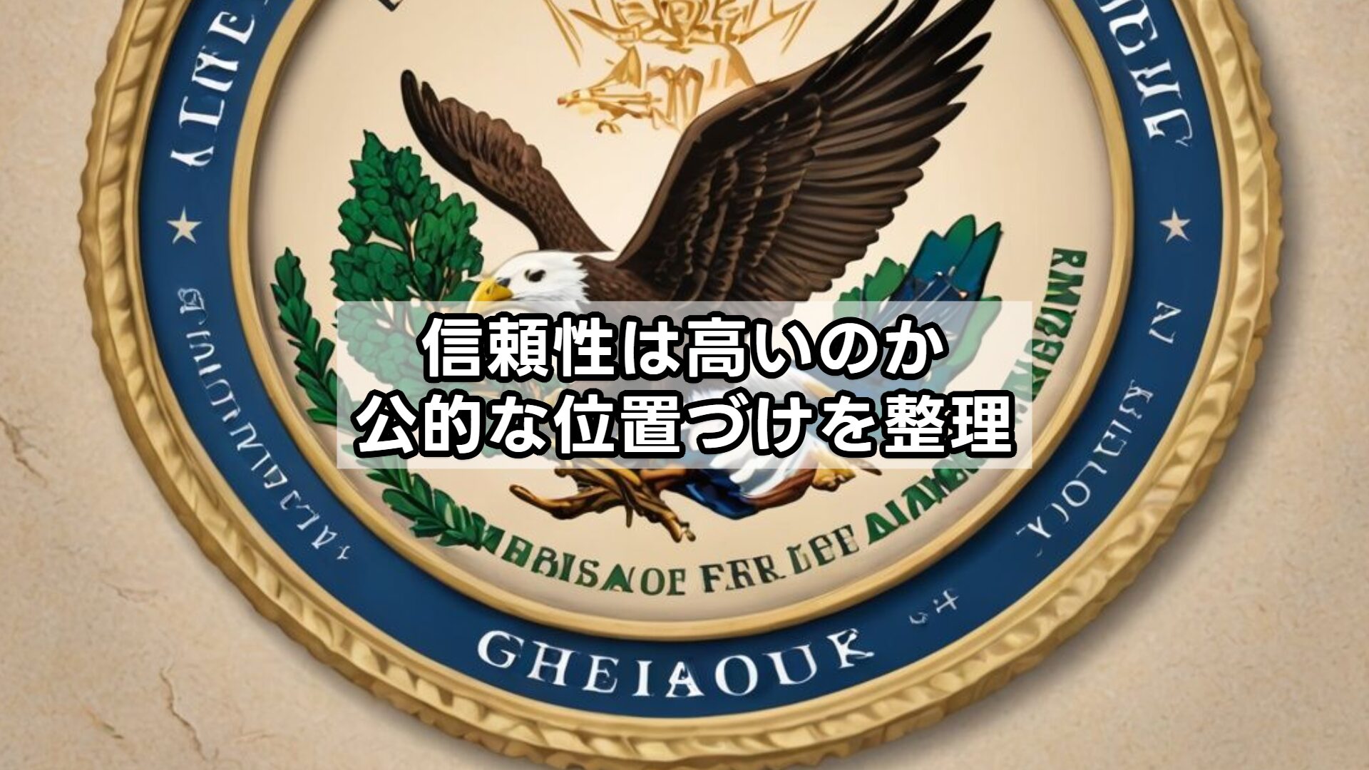 信頼性は高いのか公的な位置づけを整理