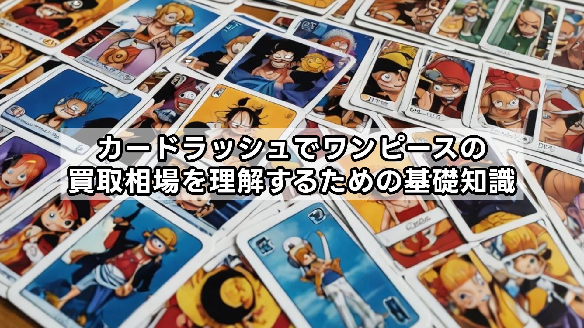 カードラッシュでワンピースの買取相場を理解するための基礎知識