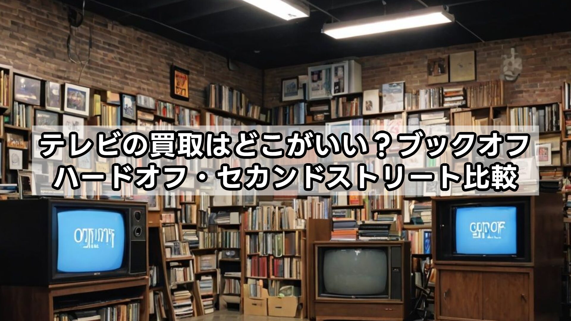 テレビの買取はどこがいい？ブックオフ・ハードオフ・セカンドストリート比較